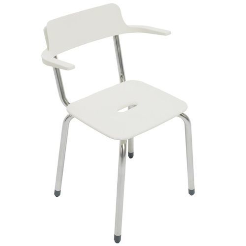 Cadeira de banho com braços - G12JDS04 - Ponte Giulio - com encosto / com altura regulável