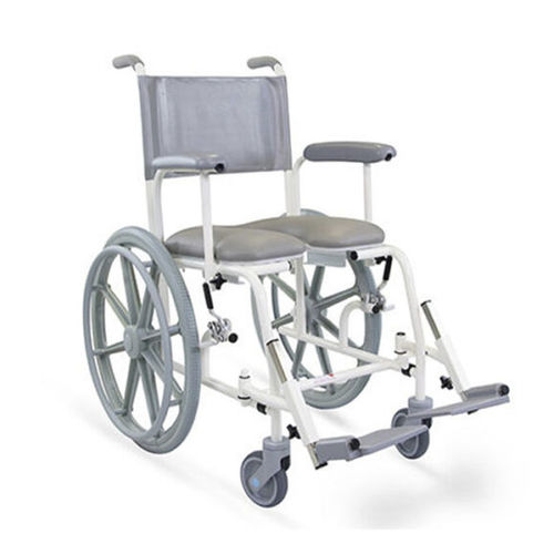 Cadeira de banho com braços - T70 Auto - Total Hygiene - com rodízios / com apoio para pés / com encosto