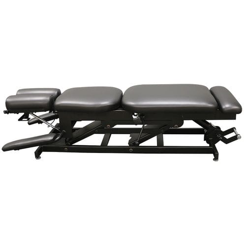 Maca de quiropraxia hidráulica - ErgoBasic - PHS Chiropractic - com apoios de braços / com encosto regulável / articulada em 4 seções