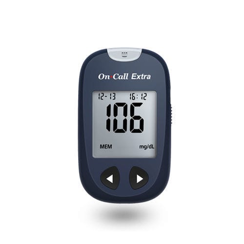 Medidor de glicose GOD - On Call® Extra - ACON DIABETES CARE - de hematócrito / com lancetador