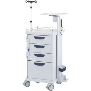 Carrinho de emergência - DM3390 - LANCO LTDA. - de transporte / com suporte desfibrilhador / com suporte para cilindro de oxigênio