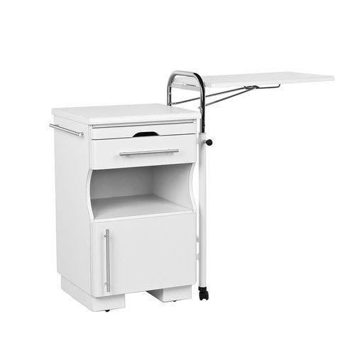 Mesa de cabeceira com rodízios - VLT-432A - Vallitech Móveis Hospitalares - modular / com mesa de refeição / com gavetas