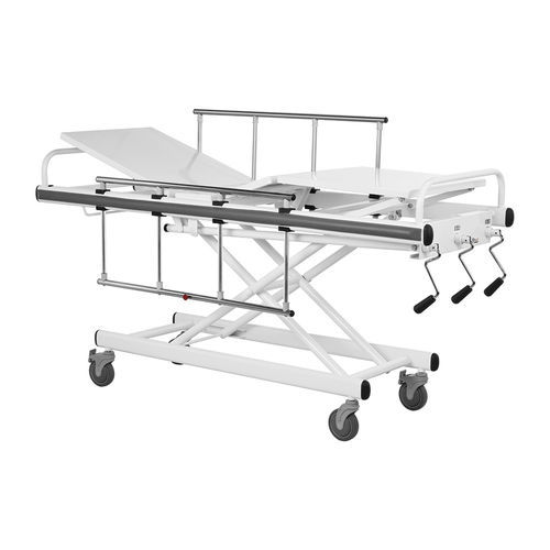Carro-maca para transferência de pacientes - VLT-311 - Vallitech Móveis Hospitalares - manual / com altura regulável / em inox