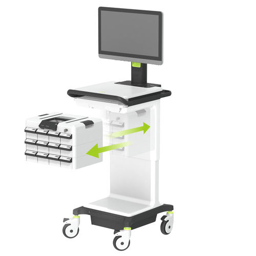 Carrinho hospitalar - ALPHATRON MEDICAL GmbH - para medicamentos / de transporte / para tratamentos