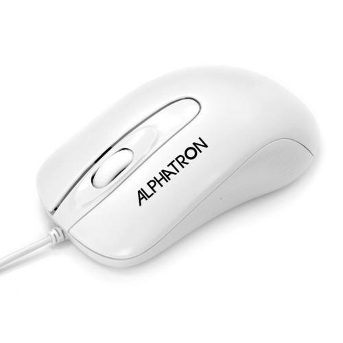 Mouse hospitalar USB - C-Mouse - ALPHATRON MEDICAL GmbH - com botão de rolagem / ergonômico