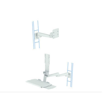 Braço de suporte para monitor articulado - rm-port - ALPHATRON MEDICAL GmbH - com ajuste de inclinação / de altura regulável / para tela