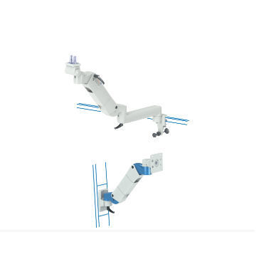 Braço de suporte para monitor articulado - flexion-port - ALPHATRON MEDICAL GmbH - com ajuste de inclinação / de altura regulável / para tela