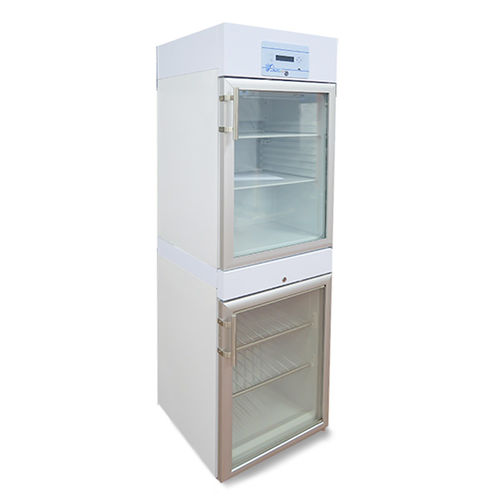 Refrigerador de laboratório - CBV400 - A.C.F. Italia srl - vertical / com 2 portas / com porta de vidro