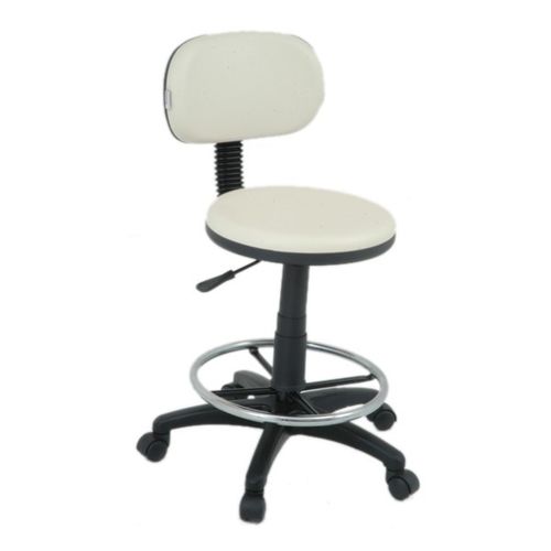 Mocho de laboratório - TBT Medical - com altura regulável / com encosto / com apoio para pés