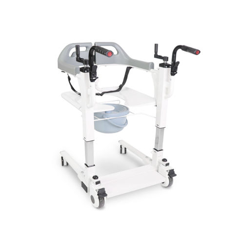 Cadeira higiênica com braços - HUGBILITY - Allmobility - com rodízios / para pessoas com mobilidade reduzida / com altura regulável