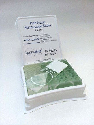 Lâmina de microscópio hidrofílica - PathTezt™ Cyto-Slide - Biocytech Corporation S/B - hidrófoba