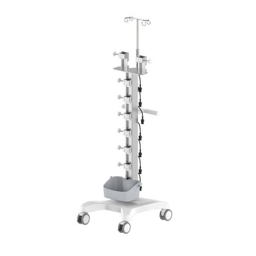 Carrinho hospitalar - Coriton Instrument Co., Ltd. - para bomba de infusão / de transporte / com cesto