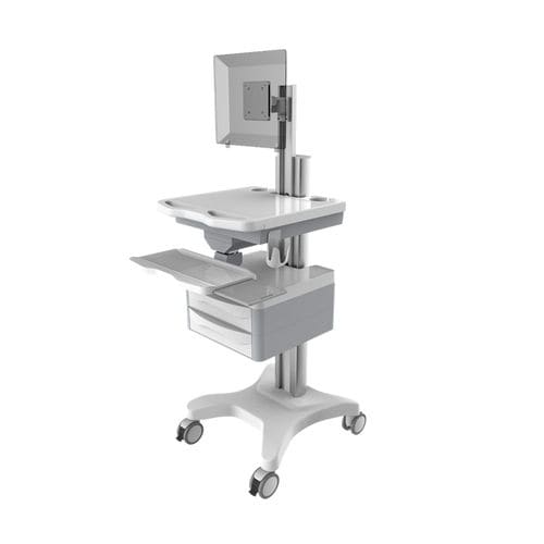 Carrinho para computador médico-hospitalar - TR800-09145 - Coriton Instrument Co., Ltd. - para painel PC / com altura regulável