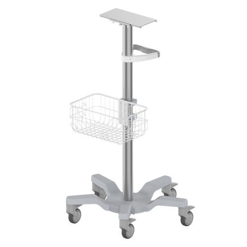 Carrinho para monitor médico - RS011 - Coriton Instrument Co., Ltd. - em alumínio / com cesto