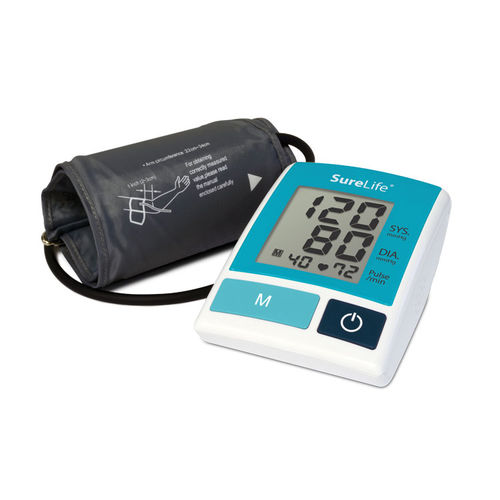 Medidor digital de pressão arterial automático - SureLife® Classic - MHC Medical Products - com braçadeira para adulto