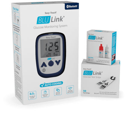 Medidor de glicose com Bluetooth - BluLink™  - MHC Medical Products - com lancetador