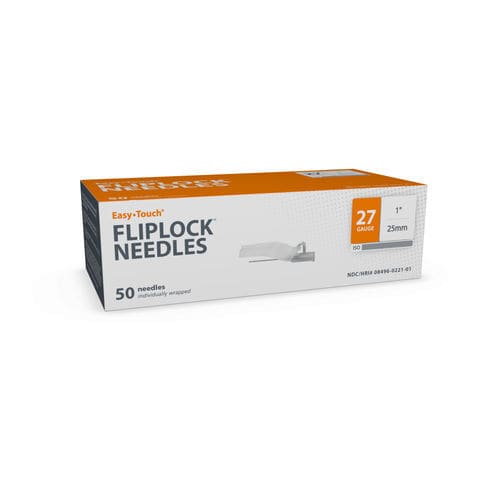 Agulha com dispositivo de segurança - EasyTouch® FlipLock™ - MHC Medical Products - 18G / 23G / 25G