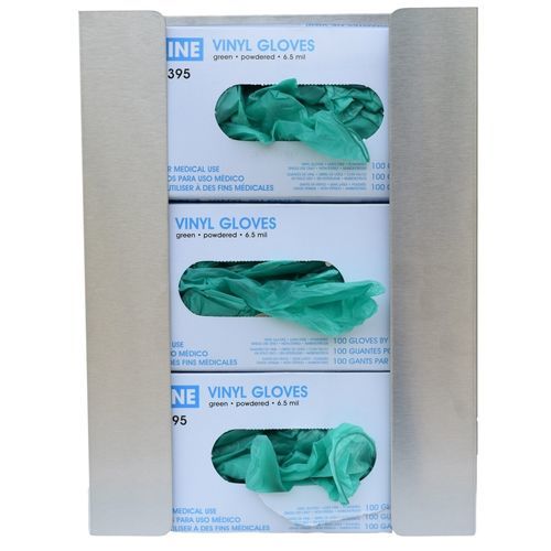 Suporte de luvas - 305302-1 - Omnimed - de parede / em aço inoxidável / com luvas