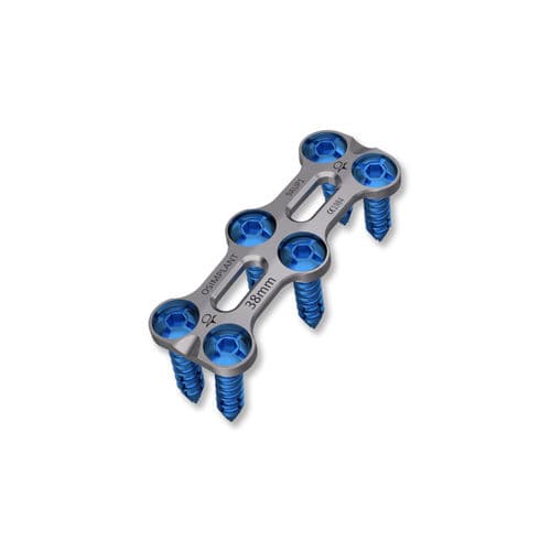 Placa para artrodese cervical - AURA - Osimplant - anterolateral / bloqueada / metálica