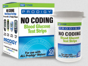 Tira de teste de glicemia - Prodigy Meter - para diabetes / de chumbo / de sangue