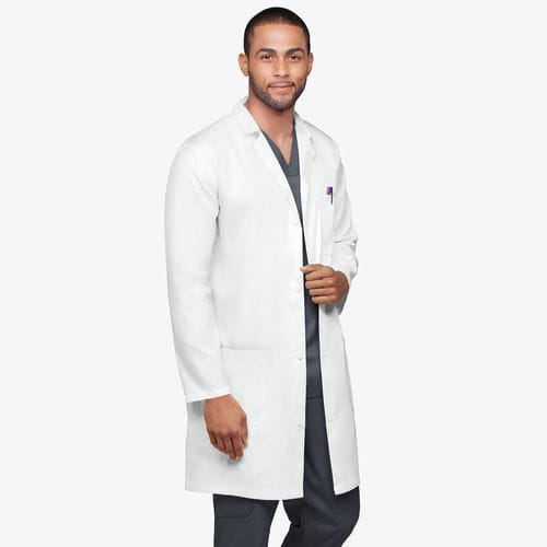 Jaleco hospitalar de homem - UA17242T - Uniform Advantage - em poliéster / respirável / branco