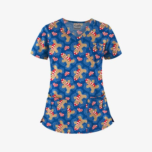 Camisa hospitalar de mulher - Cookie Angel Royal - Uniform Advantage - L / XL / M