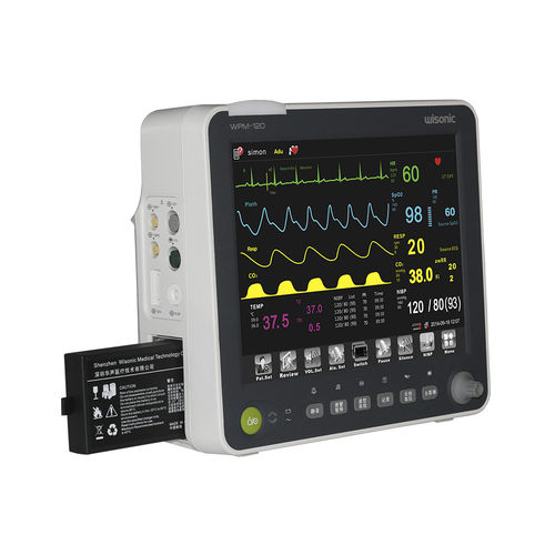 Monitor de paciente portátil - WPM-120 - Wisonic - RESP / TEMP / de frequência cardíaca