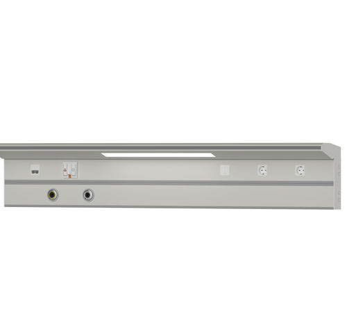 Régua de gases medicinais de parede - ELITE  - Megasan Medical Gas Systems - horizontal / para quarto de paciente / com iluminação