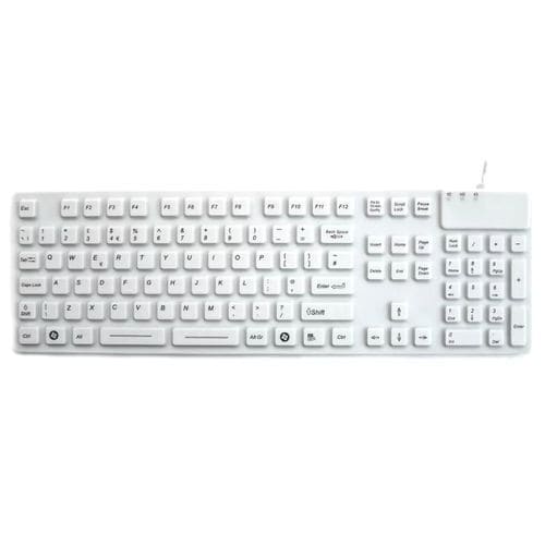 Teclado hospitalar em silicone - P-M05KB - PAC Technology - lavável / USB / antimicrobiano