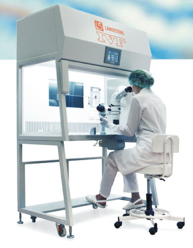 Capela estéril para FIV - 1E-D.006 series - LAMSYSTEMS - de piso / HEPA