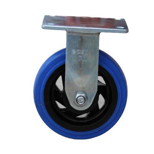 Roda para carrinho hospitalar - E150BRF - Rotoplas - em borracha / fixa