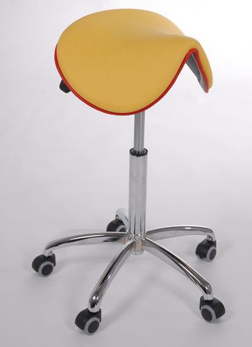 Mocho odontológico - PONEY - MEUNIER CARUS MEDICAL - com altura regulável / com rodízios / em forma de sela