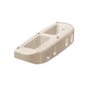Espaçador intervertebral lombar - XLIF® - NuVasive - via lateral / em PEEK