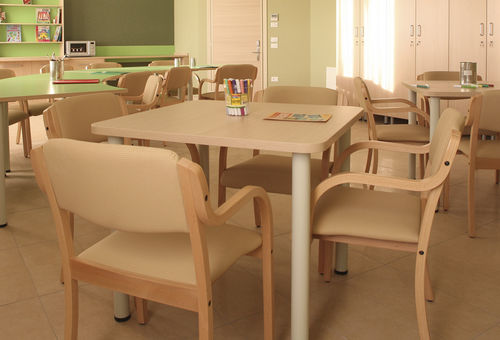 Mesa de jantar - 050T90V - Missaglia Spa - semicircular