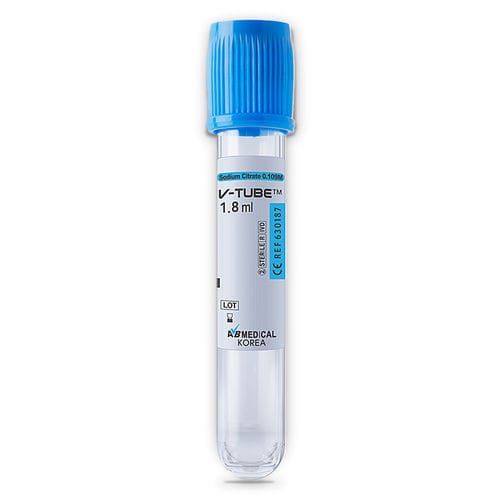 Tubo de coleta cilíndrico - 630277, 630187 - AB Medical, Inc. - em material plástico / para coleta de amostras / citrato de sódio