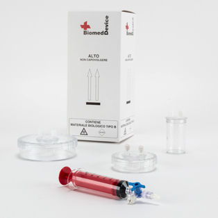 Seringa para medicina estética - TS30 - Biomed Device s.r.l. - para plasma rico em plaquetas / com ponta de pulverização