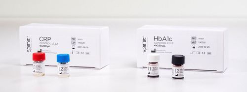 Kit de reagentes em solução - spinit® - Biosurfit, SA - para controle de qualidade / de CRP / HbA1c