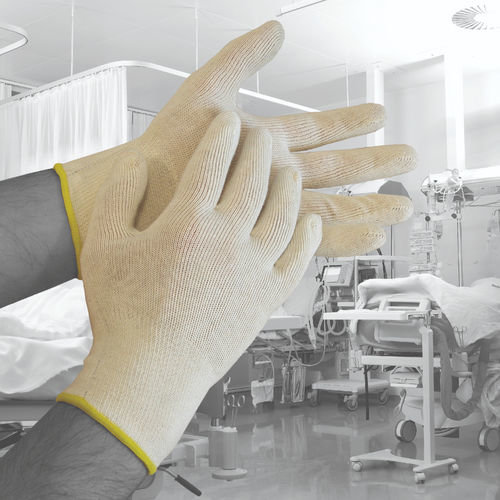 Luva hospitalar - Cotton® - Polyco Healthline - S / L / caixa de 10 unid.