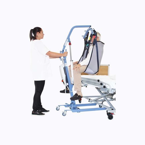 Elevador de transferência manual - BLUE FLYER - Nausicaa Medical - com rodízios / elevatório / dobrável