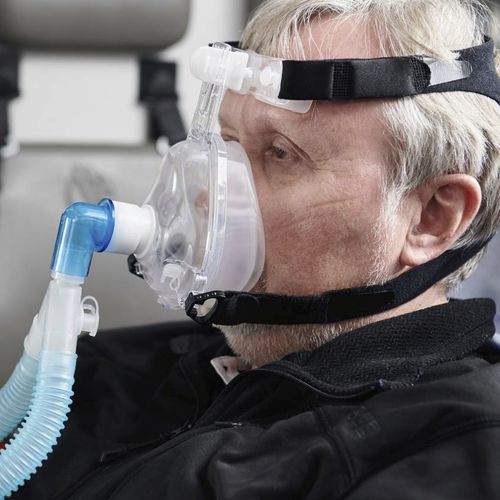 Máscara de ventilação CPAP - ADAPT-2-VENT ™ - Pulmodyne - BIPAP / transparente / regulável