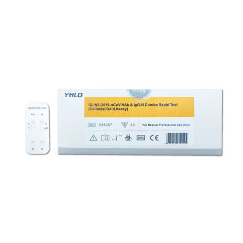 Teste rápido de COVID-19 - GLINE - Shenzhen Yhlo Biotech Co., Ltd. - de proteínas / de IgG / de SARS-COV-2