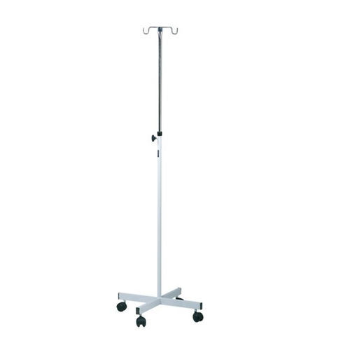 Suporte para soro com rodízios - TM-F 6008 - Turmed - 2 ganchos