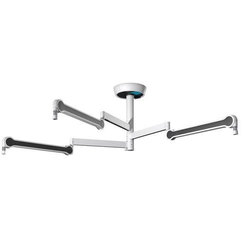 Braço de suporte para monitor articulado - SKYDOQ® - AMTRION GmbH - de altura regulável / de posicionamento / giratório