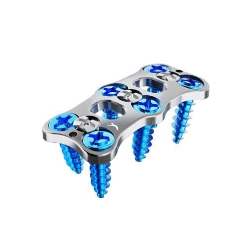 Placa para artrodese cervical - PROCTOPUS™ - Prodorth Spine - bloqueada / metálica / 2 níveis