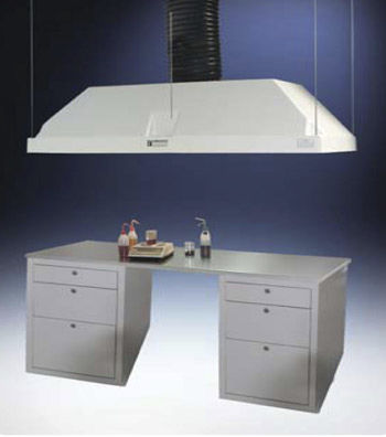 Capela de escape - 23000 - HEMCO - de laboratório / coifa / em aço inoxidável
