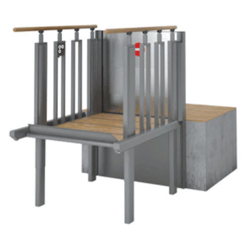 Plataforma elevadora de cadeira de rodas - FlexStep - Liftup A/S - para instalação no piso