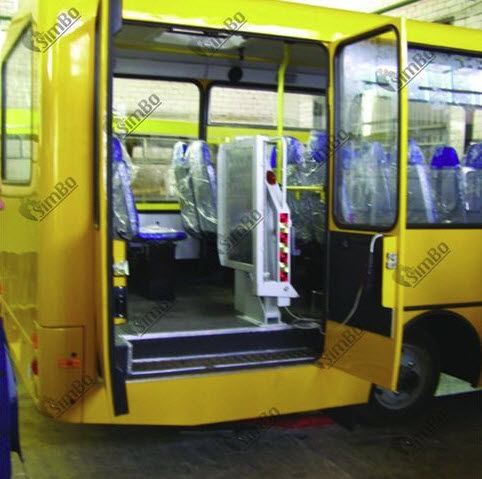 Plataforma elevadora de cadeira de rodas - PPA-150 e - Ltd. Norma-Trade - para instalação em ônibus