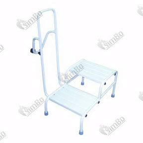 Escada auxiliar 2 degraus - НТ-08-003 - Ltd. Norma-Trade - para box de banheiro / com corrimão