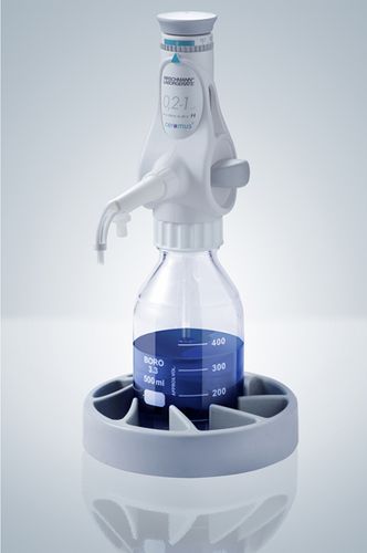 Dispensador para frasco de laboratório - ceramus® - Hirschmann - de volume variável