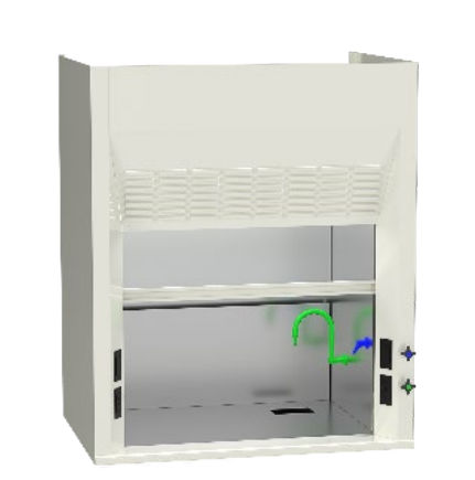 Capela de laboratório - Eliminator 600 - Air Master Systems Corporation - para manipulação de radioisótopos / de bancada / em aço inoxidável